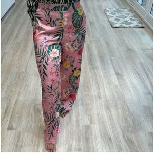Rachel Zoe Pink Floral Trousers